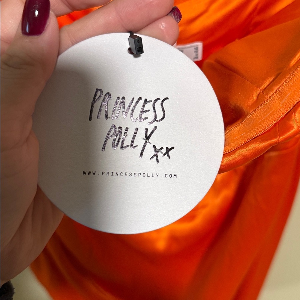 NWT Princess Polly Tyree Strapless Maxi Dress Orange size 8 - Picture 10 of 13